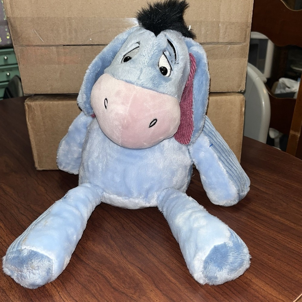 Scentsy Buddy 15" Disney Eeyore Blue Stuffed Plush & Aloe/Cucumber Scent Pack